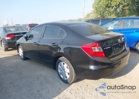 2012 Honda Civic Lx из США, поврежденный, VIN 19XFB2F52CE034262